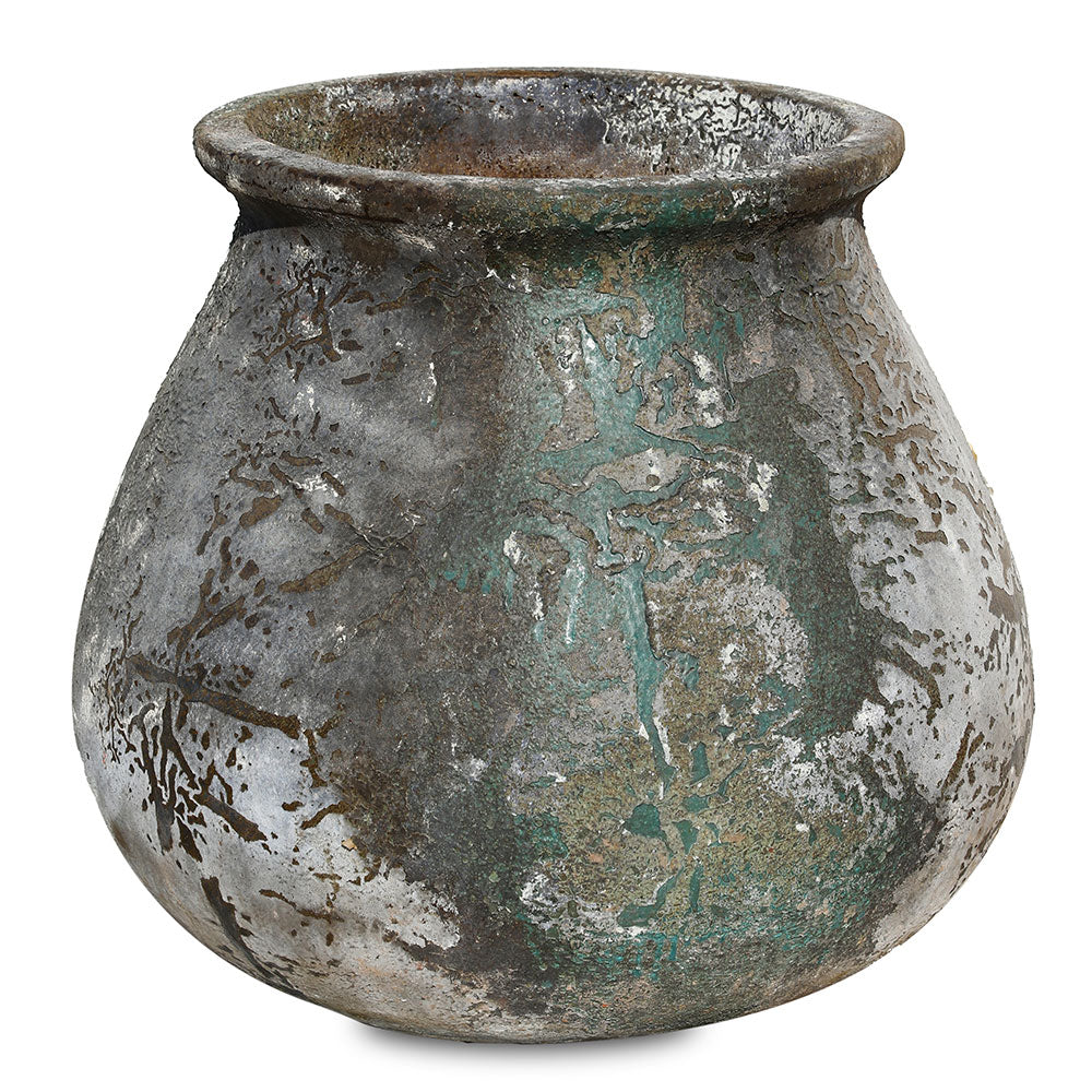 GELEEN AQUA BLUE CERAMIC PLANTER