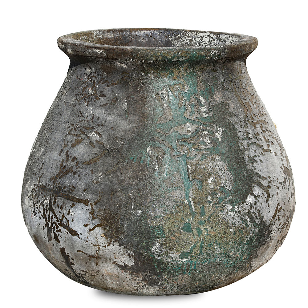 GELEEN AQUA BLUE CERAMIC PLANTER