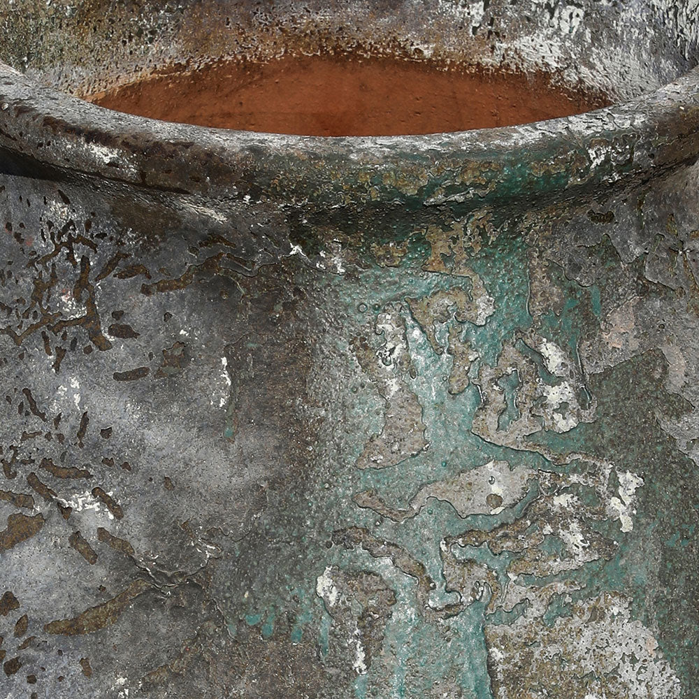 GELEEN AQUA BLUE CERAMIC PLANTER