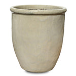 BUREN CREAMY WHITE CERAMIC PLANTER H 60 CM - حوض سيراميك أبيض كريمي بورين