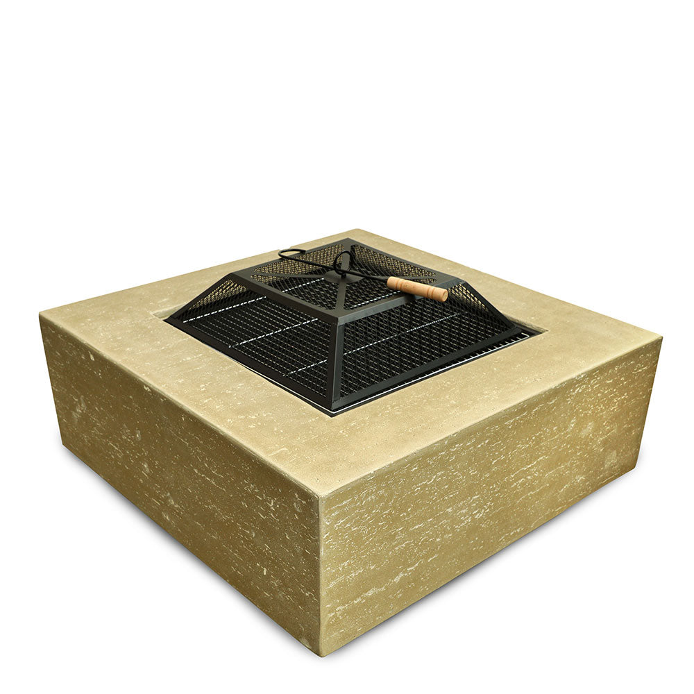 TELFORD BEIGE SQUARE FIRE PIT