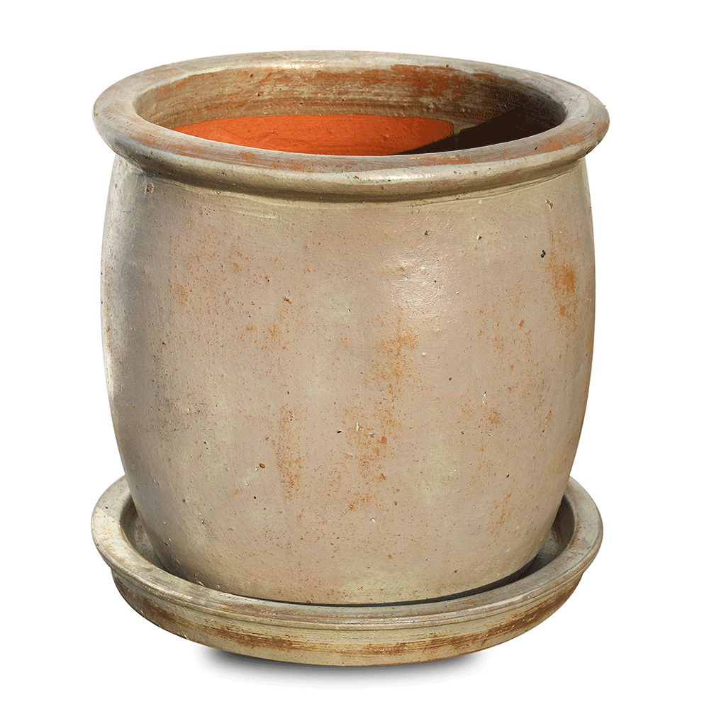 ALMERE ANTIQUE WHITE CERAMIC PLANTER - حوض سيراميك أبيض