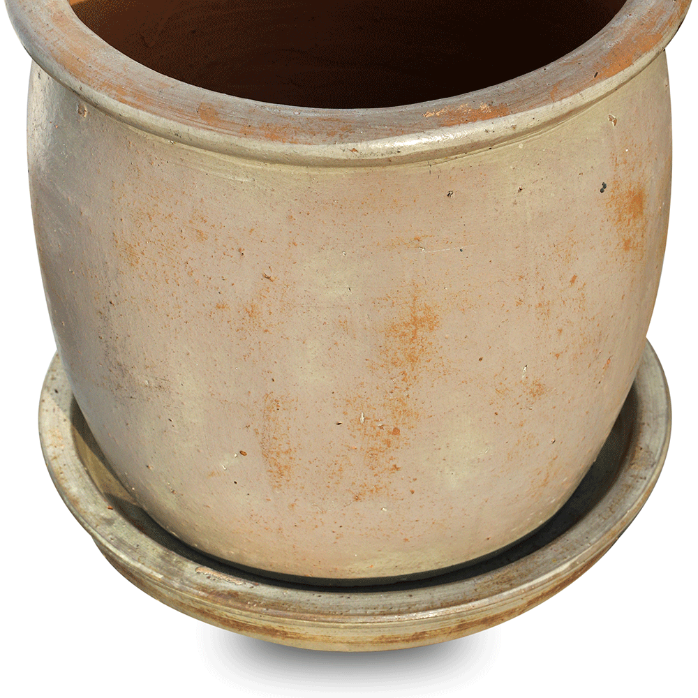 ALMERE ANTIQUE WHITE CERAMIC PLANTER - حوض سيراميك أبيض