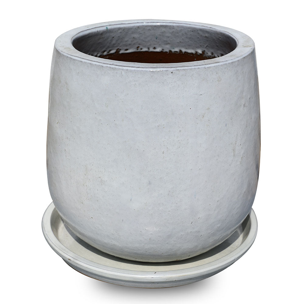 GENDT WHITE CERAMIC POT