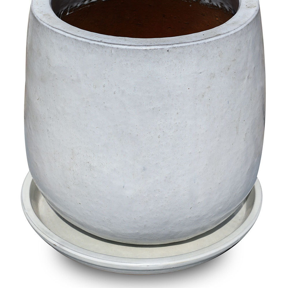 GENDT WHITE CERAMIC POT