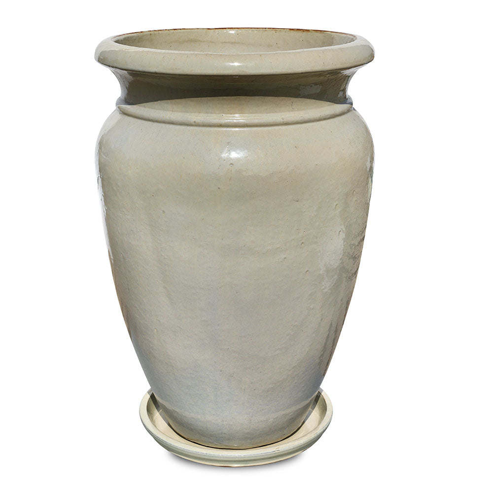 VEENDAM CREAMY WHITE CERAMIC PLANTER