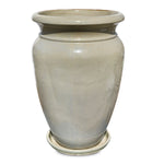 VEENDAM CREAMY WHITE CERAMIC PLANTER