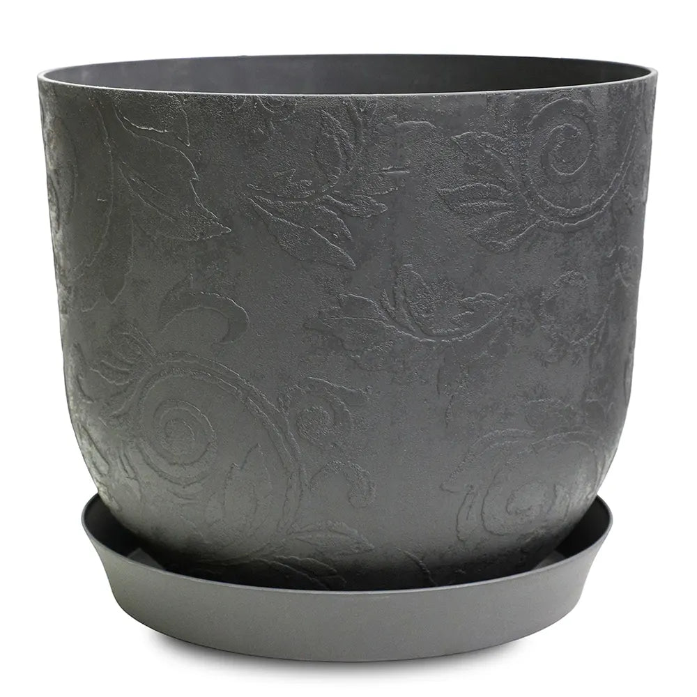 LORIENT GREY PLASTIC POT D 30 CM - حوض بلاستيك