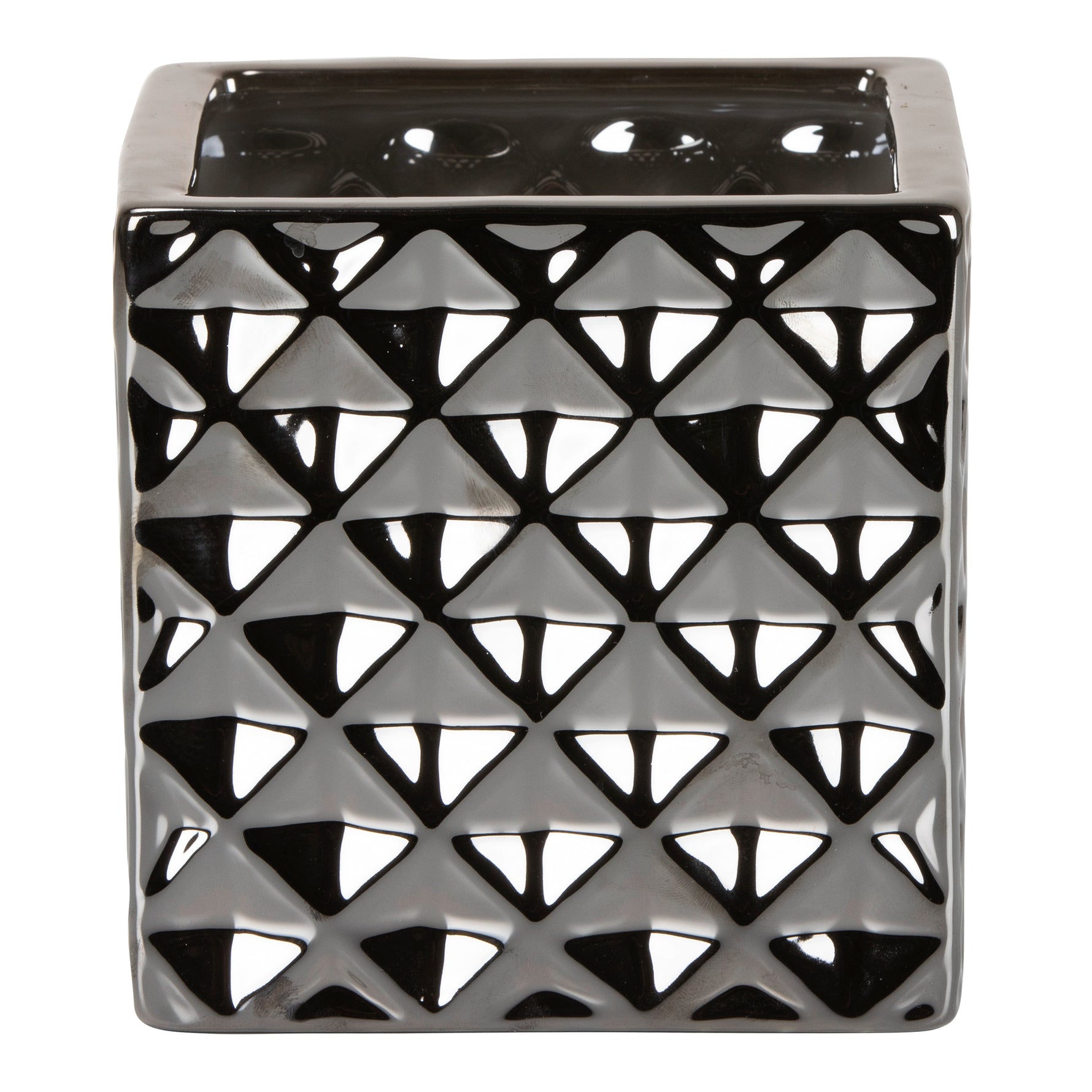 ASHEVILLE GLEAMING TITANIUM-SILVER POT W14 CMS