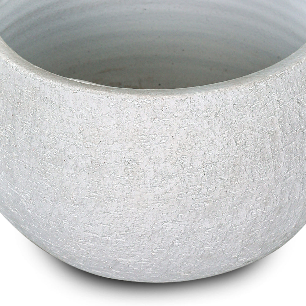 AMIENS WHITE BOWL PLANTER - حوض سيراميك أبيض