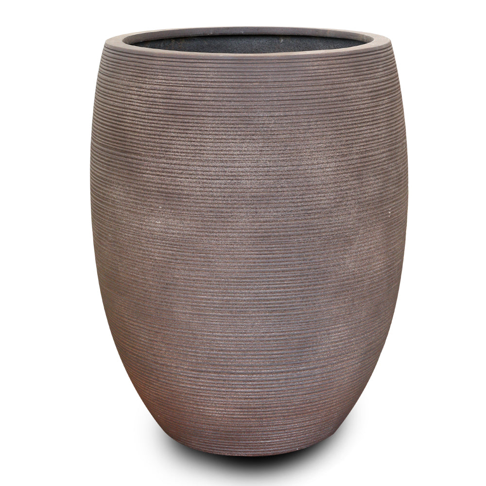ROCKHAMPTON TALL CAPPUCCINO FIBER COMPOSITE PLANTER H68CM - حوض روكهامبتون 68 سم