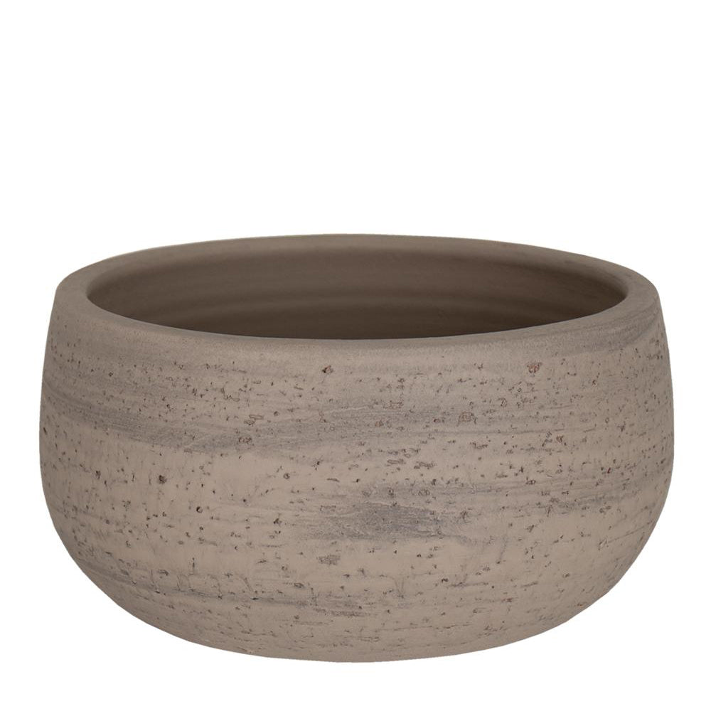 AMIENS BEIGE BOWL PLANTER - حوض سيراميك بيج