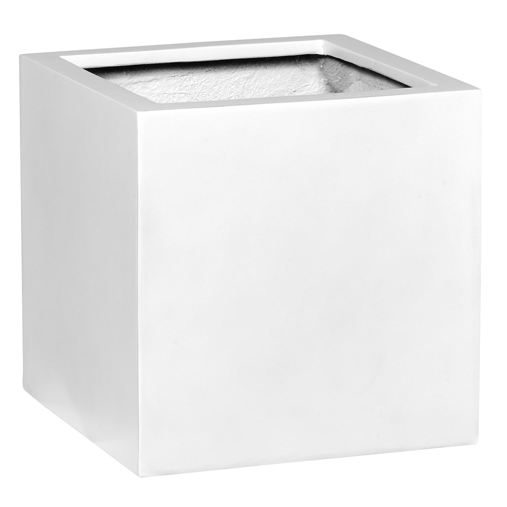 BOLOGNA SQUARE PLANTER MATTE-WHITE حوض بولونيا