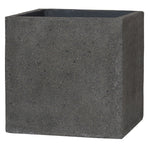 BOLOGNA SQUARE PLANTER LATERITE GREY POT حوض بولونيا الخرسانى