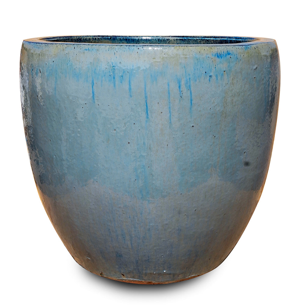 ALTEROSA AVENTURINE BLUE PLANTER D71CM - حوض سيراميك أزرق ٧١ سم