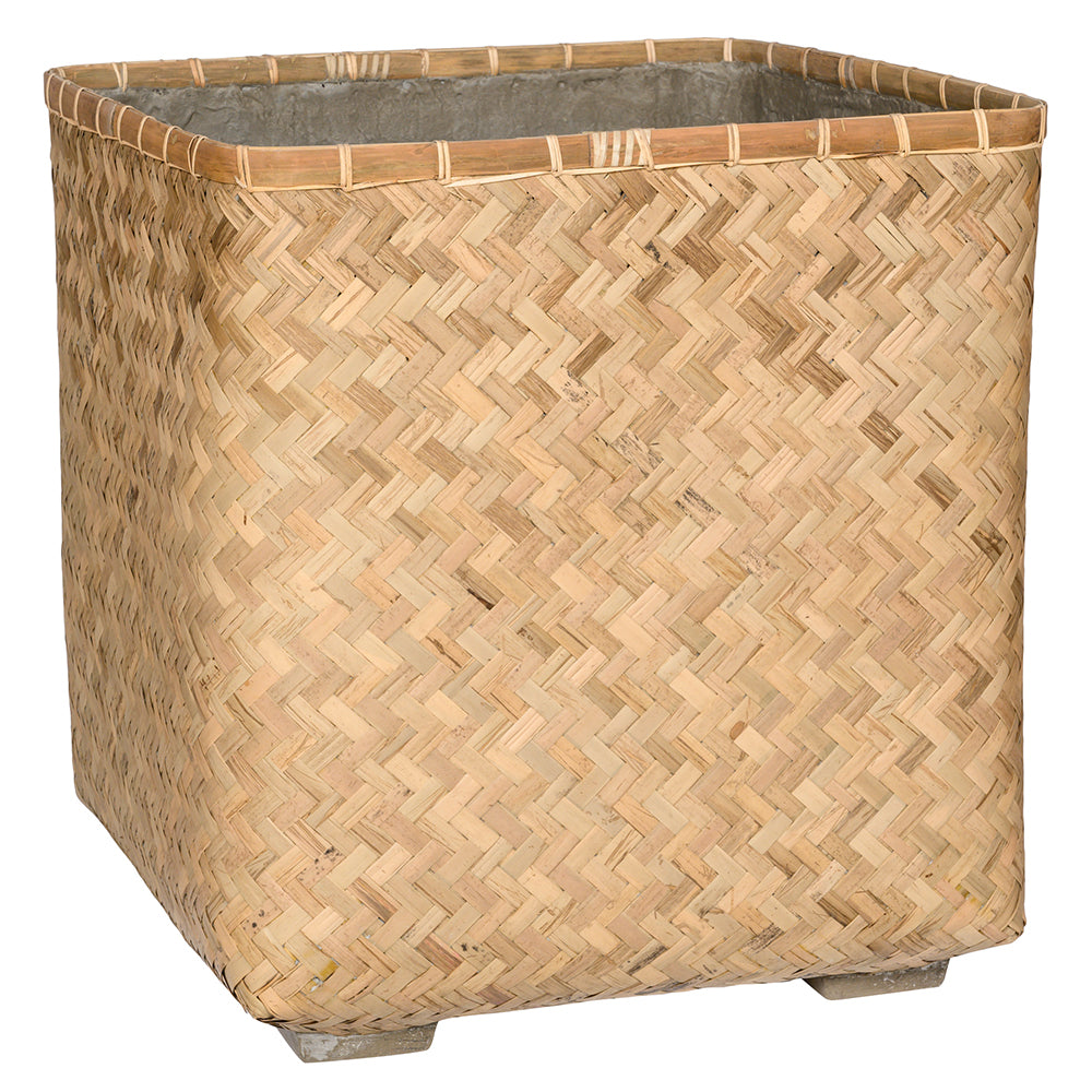 VENICE PLANTER NATURAL BAMBOO 60CM-حوض فينيس 60 سم
