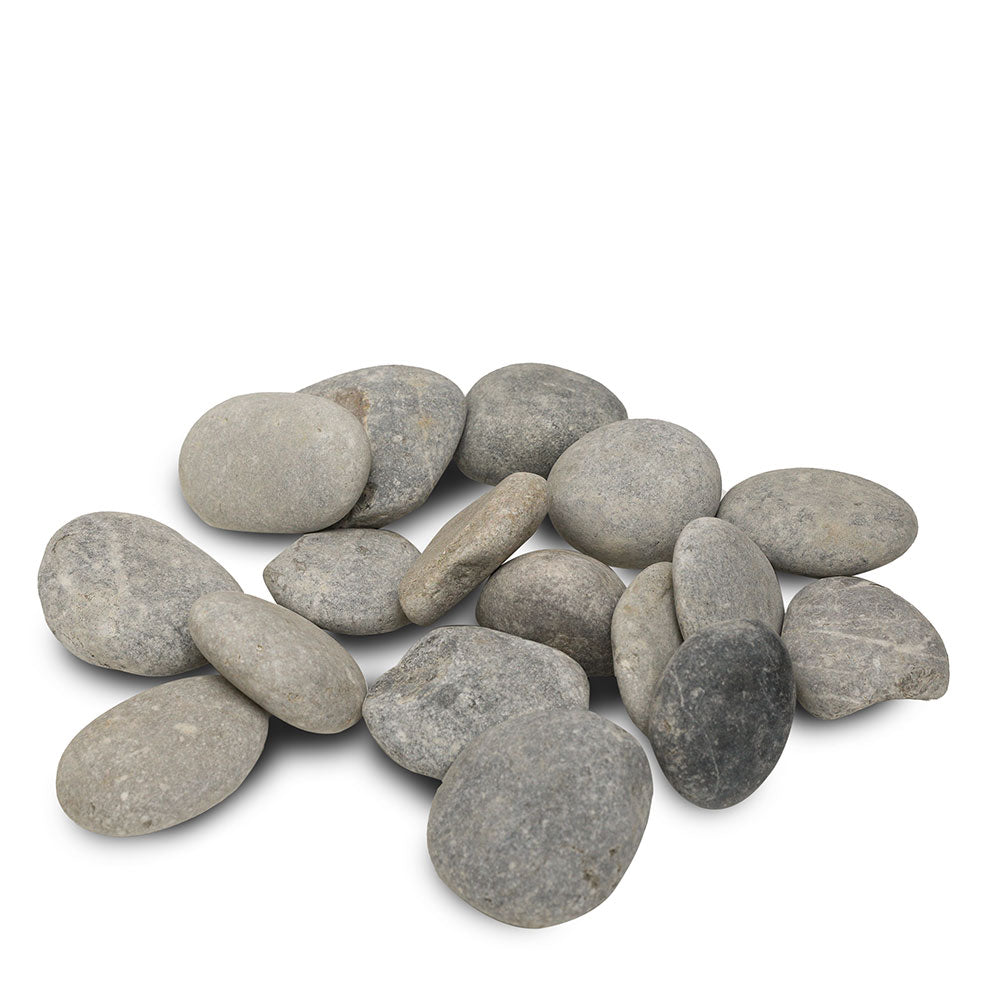 GREY PEBBLES STONE  40-60MM 25KG BAG - حصى أبيض نقي ٤٠-٦٠ مم كيس ٢٥ كجم