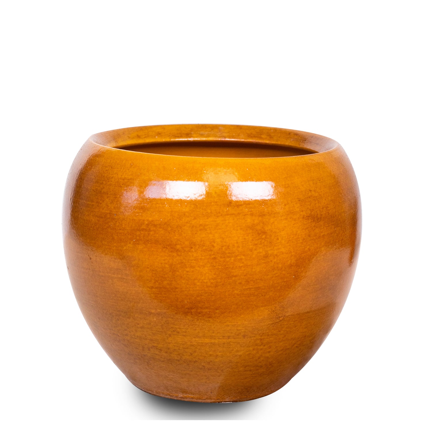 IVANOVO OCHRE-YELLOW PLANTER D28CM - حوض إيفانوفو