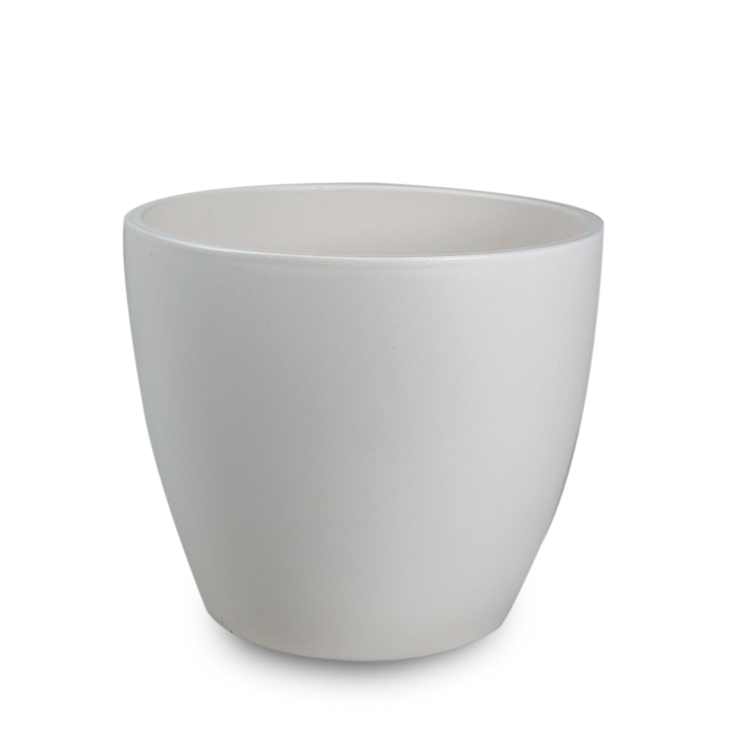 DONSKOY GLAZED-WHITE PLANTER - حوض دونسكوي 