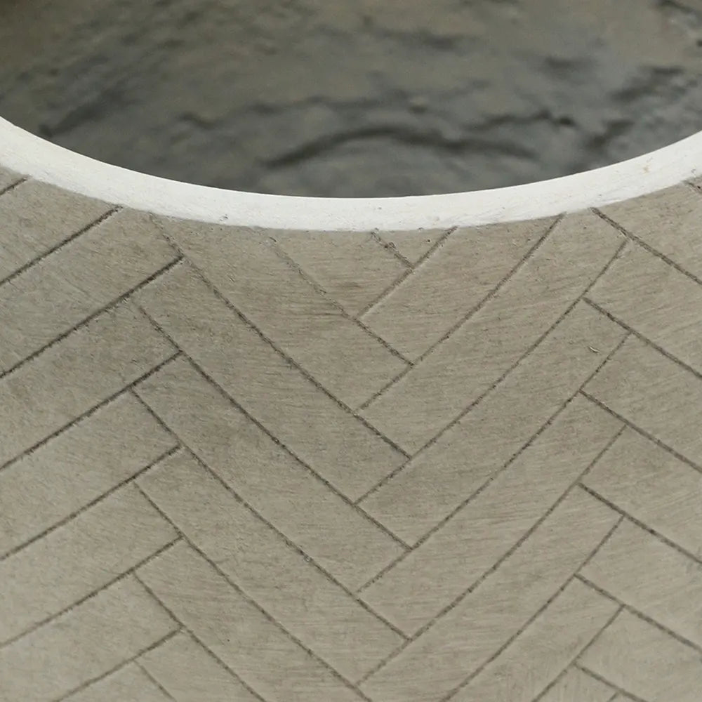 SNEEK CERAMIC GREY POT D21 CM