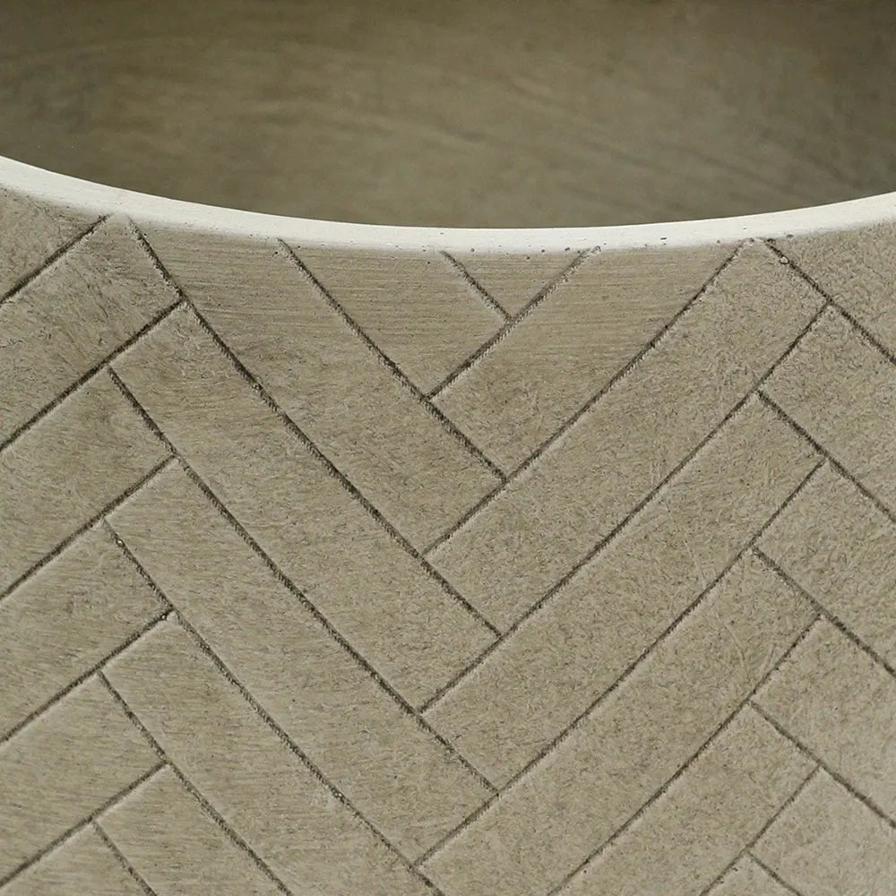 SNEEK CERAMIC GREY POT D27 CM