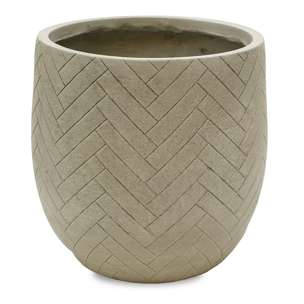 SNEEK CERAMIC GREY POT D27 CM