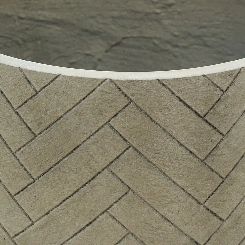 SNEEK CERAMIC GREY POT D34 CM