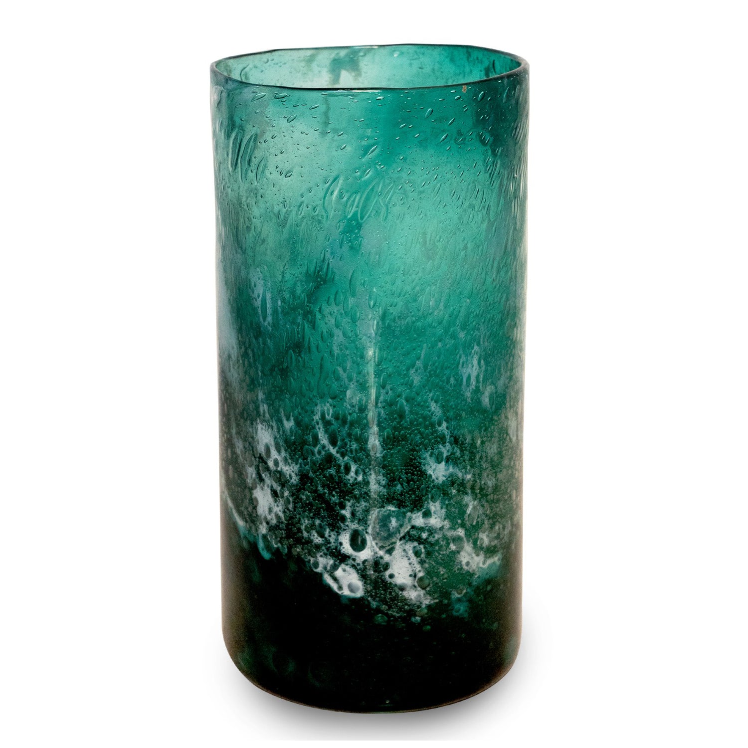 UCHAMI OCEAN CYLINDRICAL SHAPED FLOWER VASE H22CM -مزهرية اسطوانية الشكل