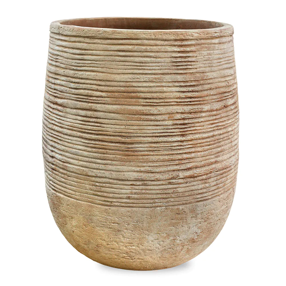 HIGH BAMAKO TERRACOTTA PLANTER D55CM