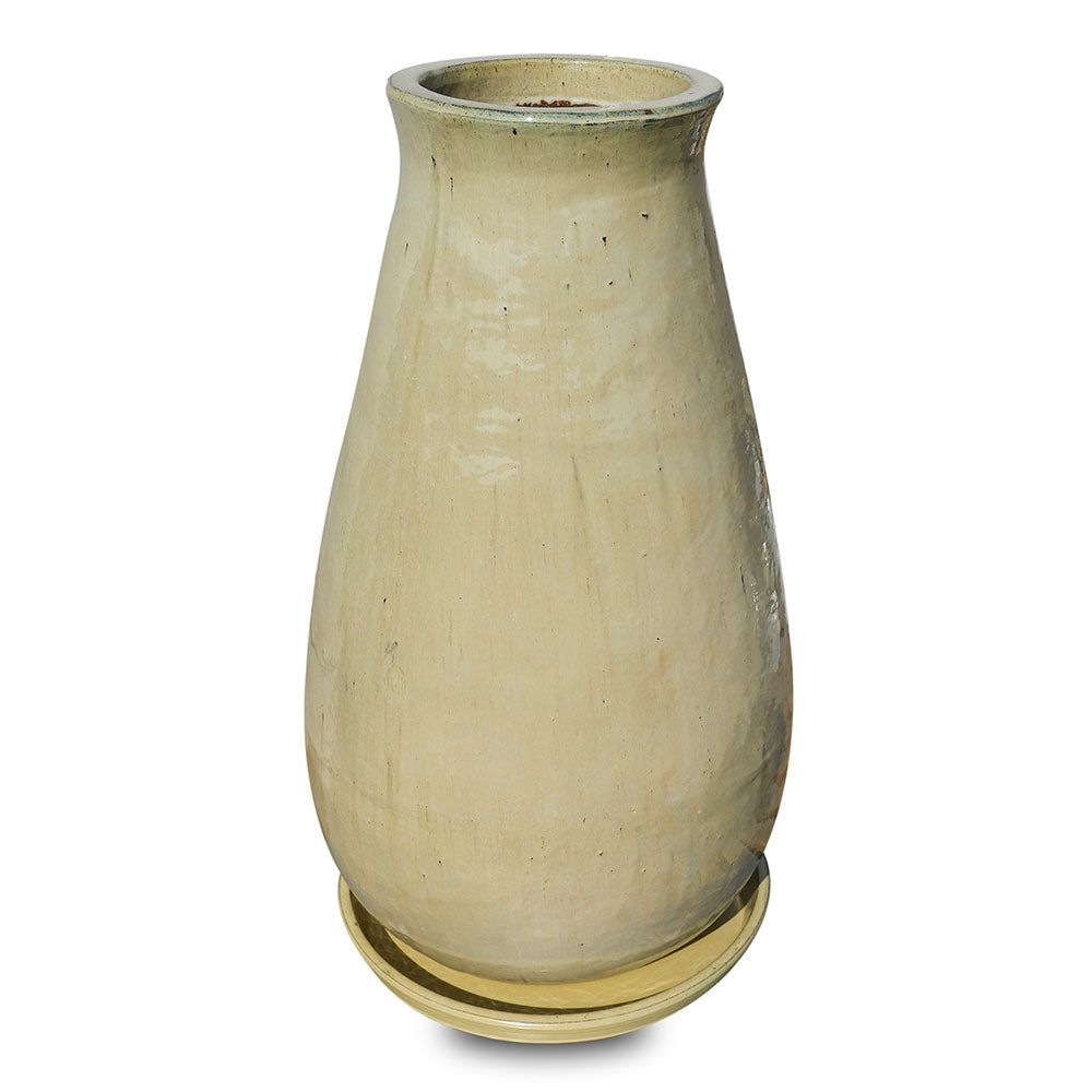 KAMPEN CREAMY CERAMIC BOTTLE PLANTER