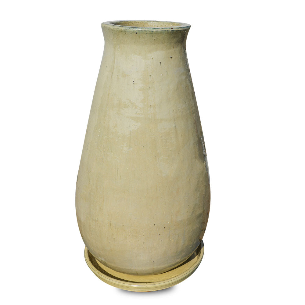 KAMPEN CREAMY CERAMIC BOTTLE PLANTER