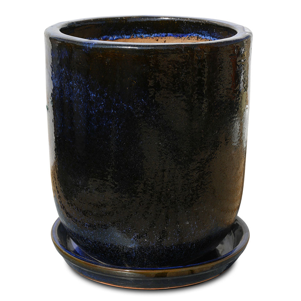 LEIDEN NAVY BLUE CERAMIC PLANTER