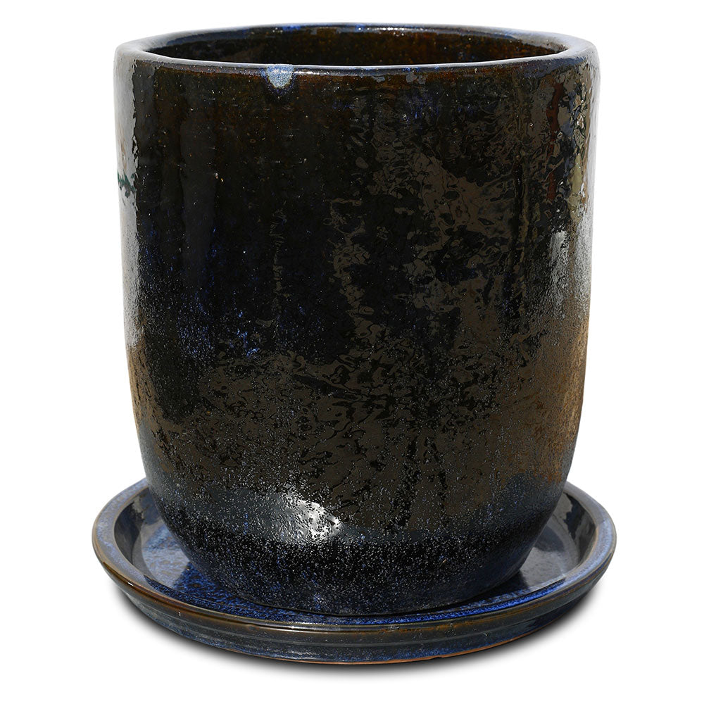 LEIDEN NAVY BLUE CERAMIC PLANTER