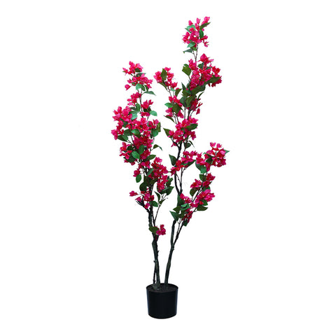 ARTIFICIAL BOUGAINVILLEA RED FLOWERS H150CM - نبات الهجنمية الاصطناعي 150 سم