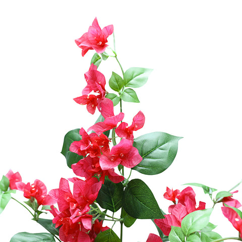 ARTIFICIAL BOUGAINVILLEA RED FLOWERS H76CM  - نبات الهجنمية الاصطناعي 76 سم