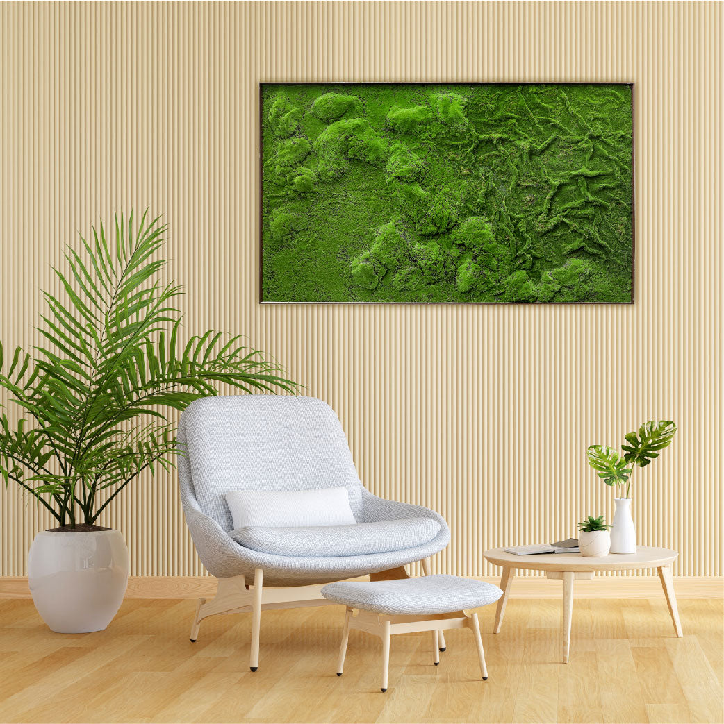 CUSTOMIZED ARTIFICIAL MOSS RECTANGULAR FRAME - DESIGN 3 - إطار مستطيل مصنوع من طحلب صناعي حسب الطلب - التصميم 3