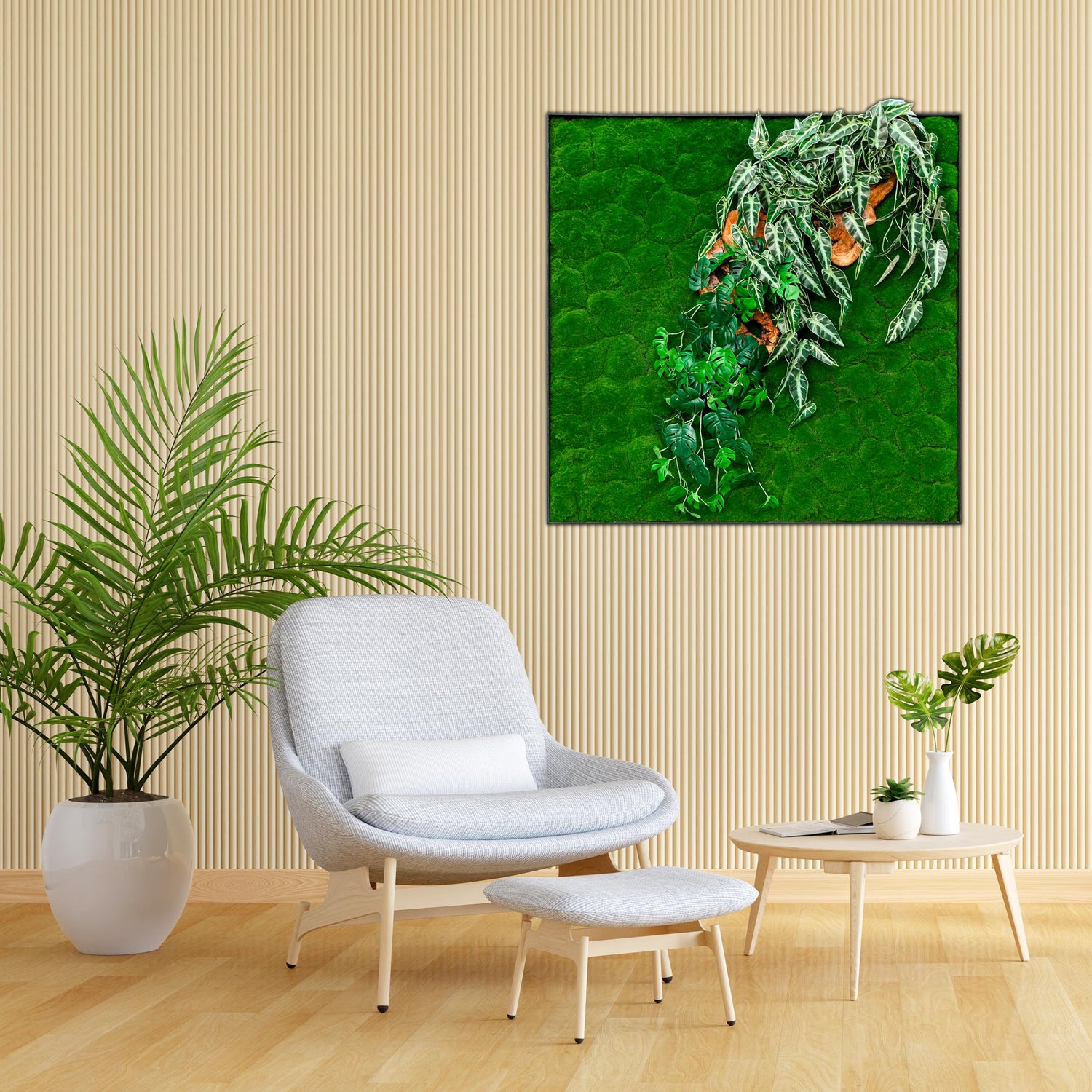 CUSTOMIZED ARTIFICIAL MOSS FRAME - DESIGN 5- إطار مصنوع من الطحلب الاصطناعي حسب الطلب - التصميم  5