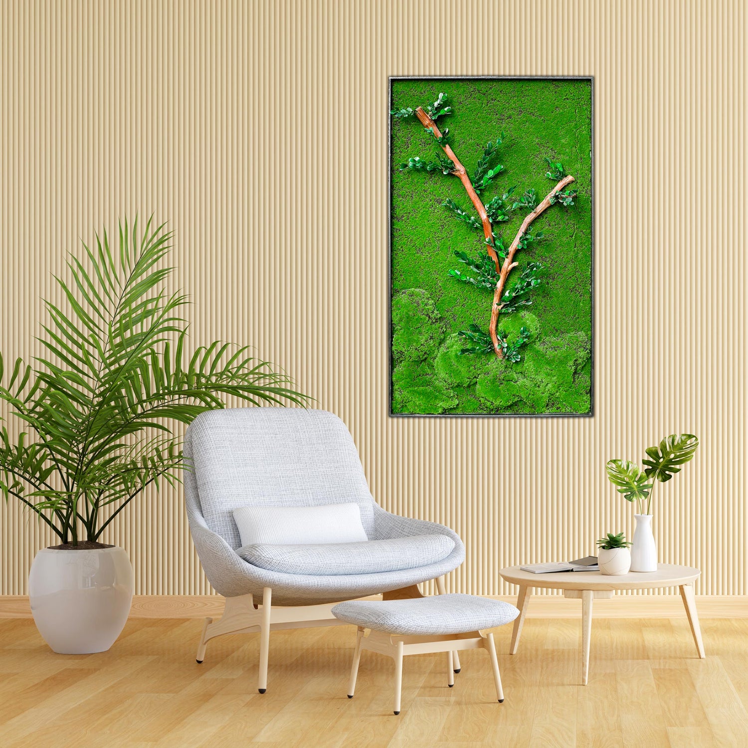 CUSTOMIZED ARTIFICIAL MOSS FRAME - DESIGN 6- إطار مصنوع من الطحلب الاصطناعي حسب الطلب - التصميم  6