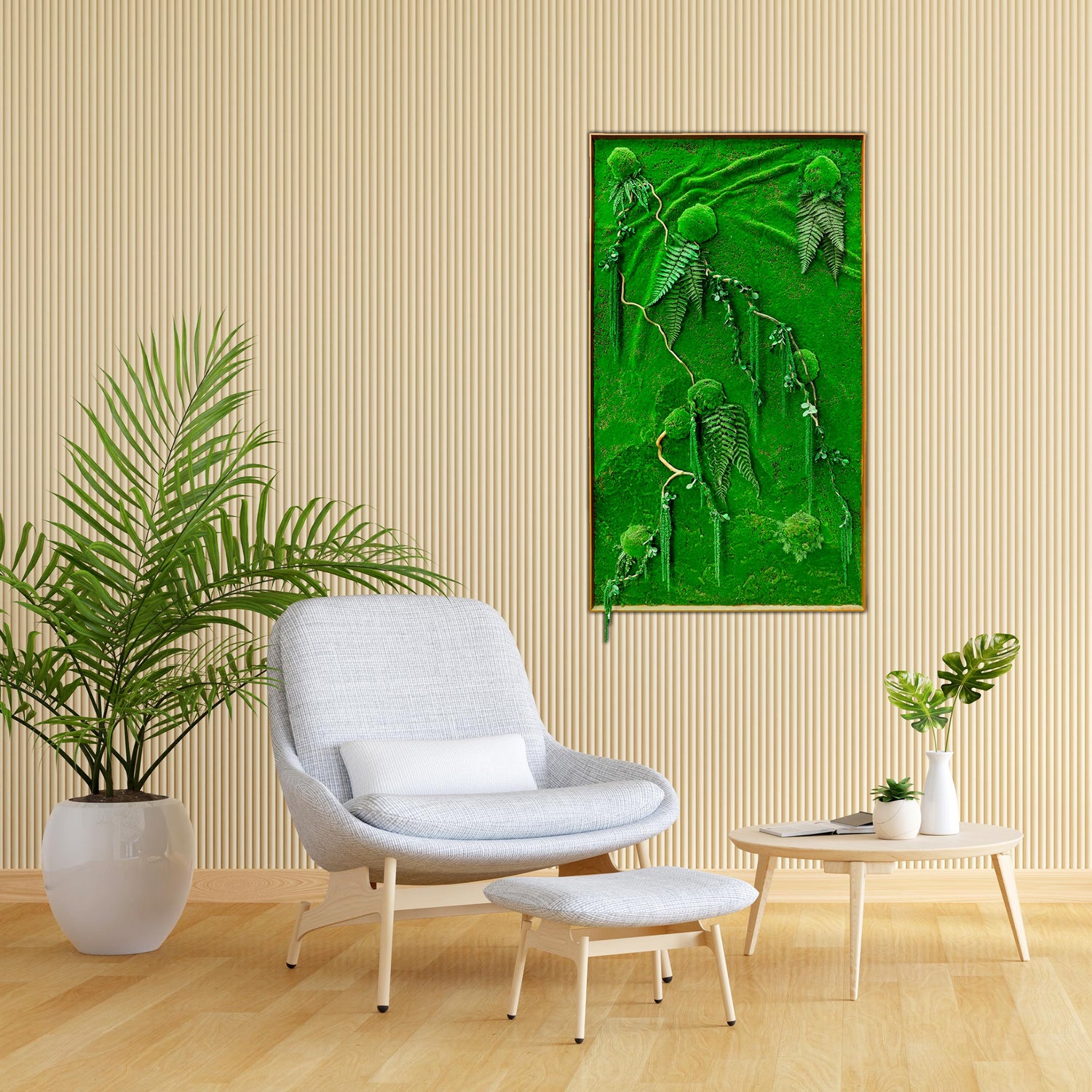 CUSTOMIZED ARTIFICIAL MOSS BIG FRAME ( إطار مصنوع من الطحلب الاصطناعي حسب الطلب (حسب الطلب