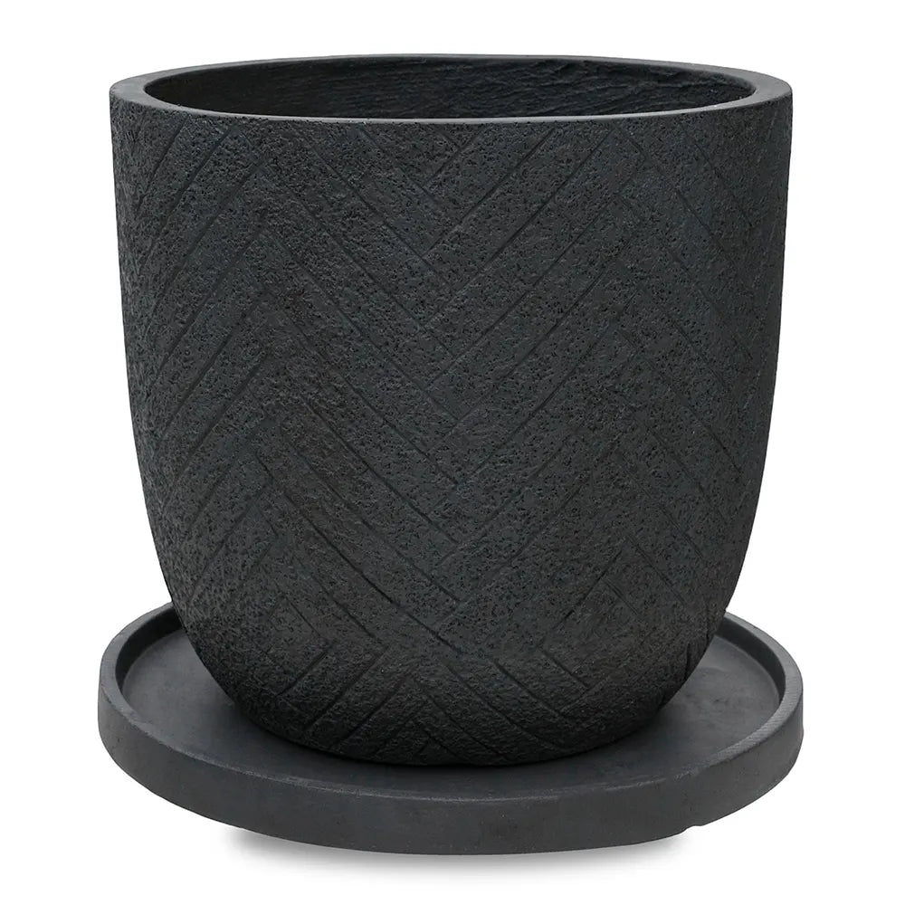 حوض  فوليندام - اسود - قطر 43 سم