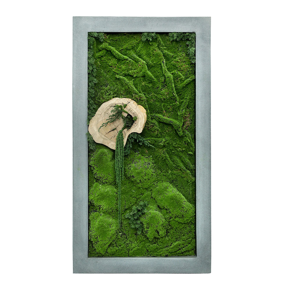 CUSTOMIZED ARTIFICIAL MOSS RECTANGULAR FRAME - DESIGN 4 - إطار مستطيل مصنوع من طحلب صناعي حسب الطلب - التصميم 4