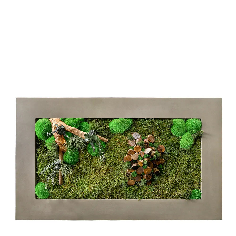 CUSTOMIZED ARTIFICIAL MOSS RECTANGULAR FRAME
