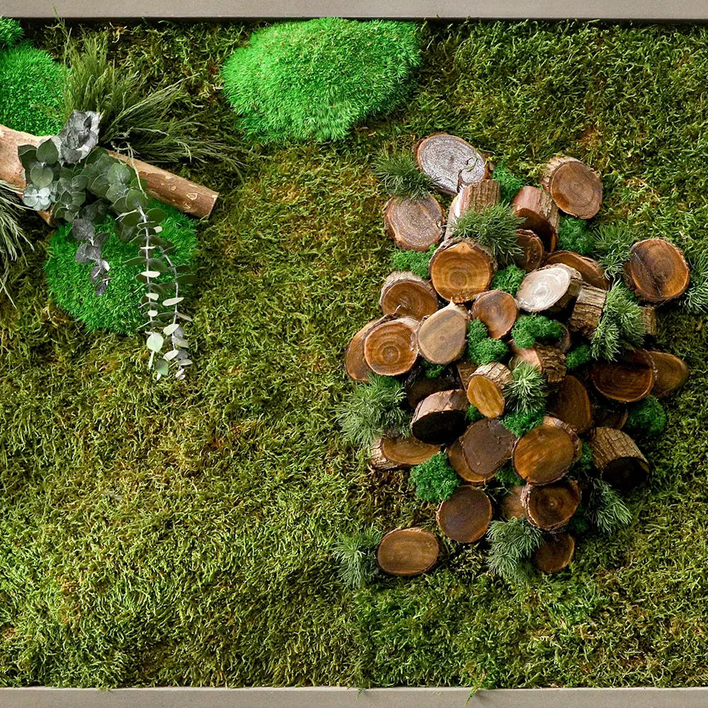 CUSTOMIZED ARTIFICIAL MOSS RECTANGULAR FRAME