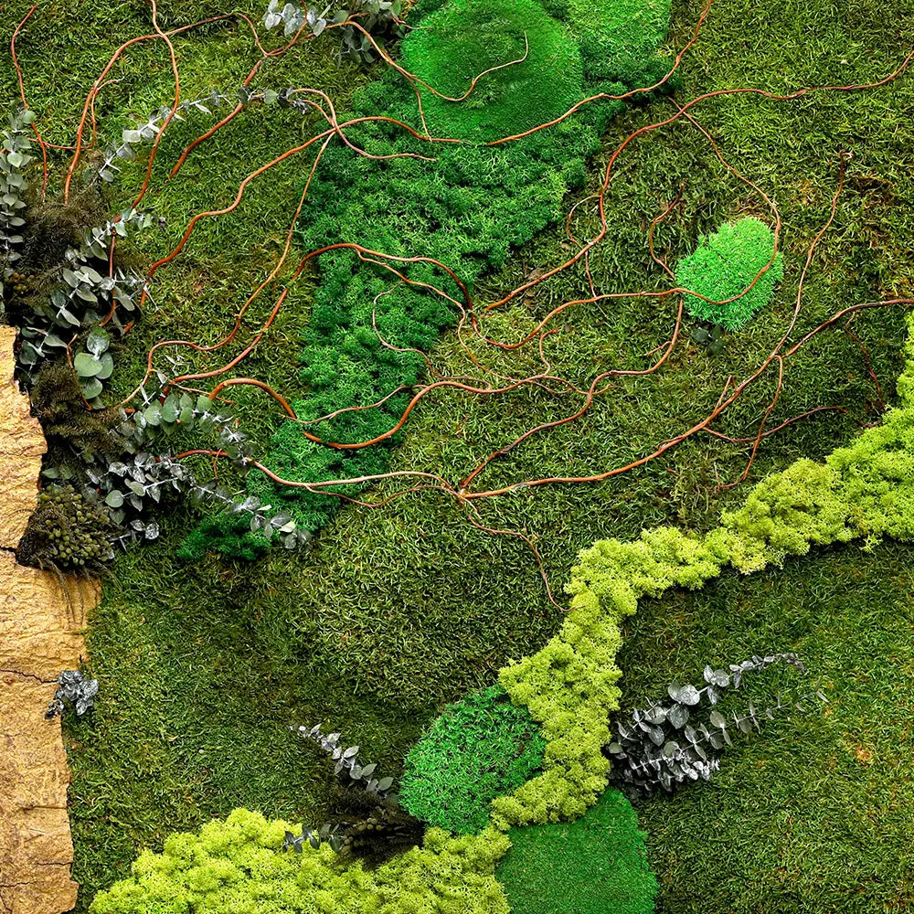 CUSTOMIZED ARTIFICIAL MOSS RECTANGULAR FRAME