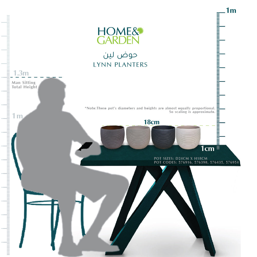 LYNN PLANTER D24CM - حوض لين 