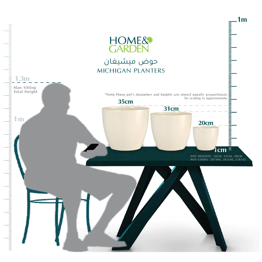 MICHIGAN PLANTER D41CM - حوض صغير 