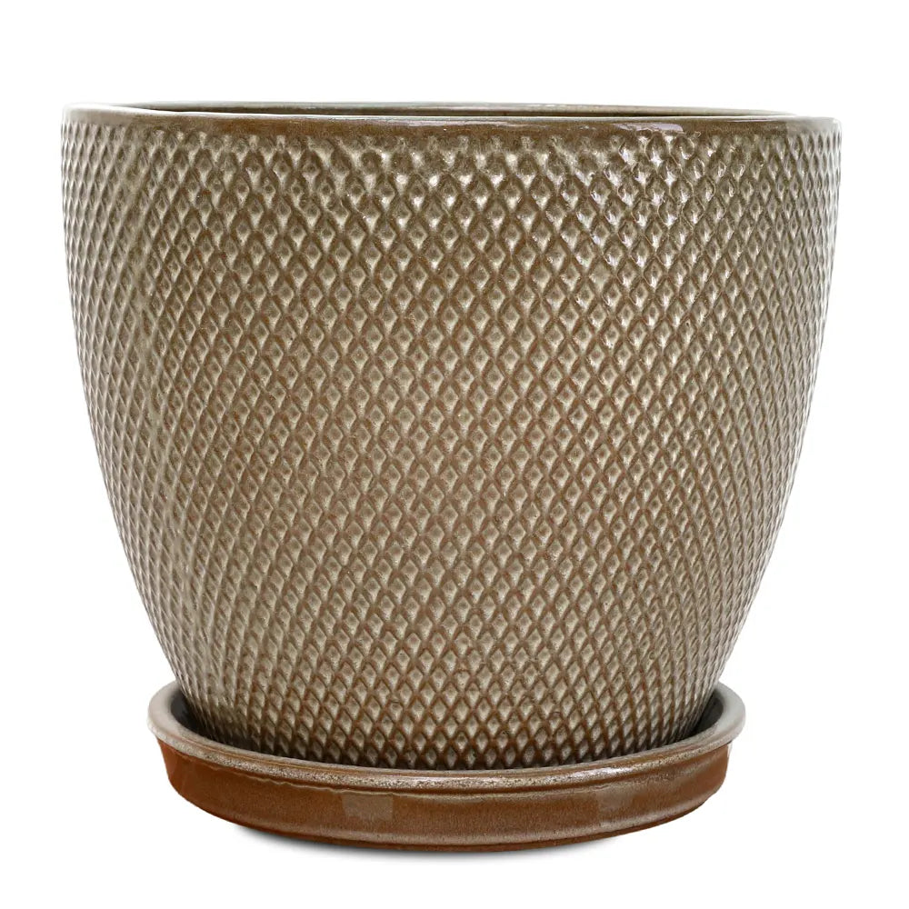 حوض سنوبا - سيراميك بني - قطر 30 سم