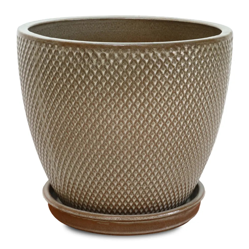 حوض سنوبا - سيراميك بني - قطر 30 سم