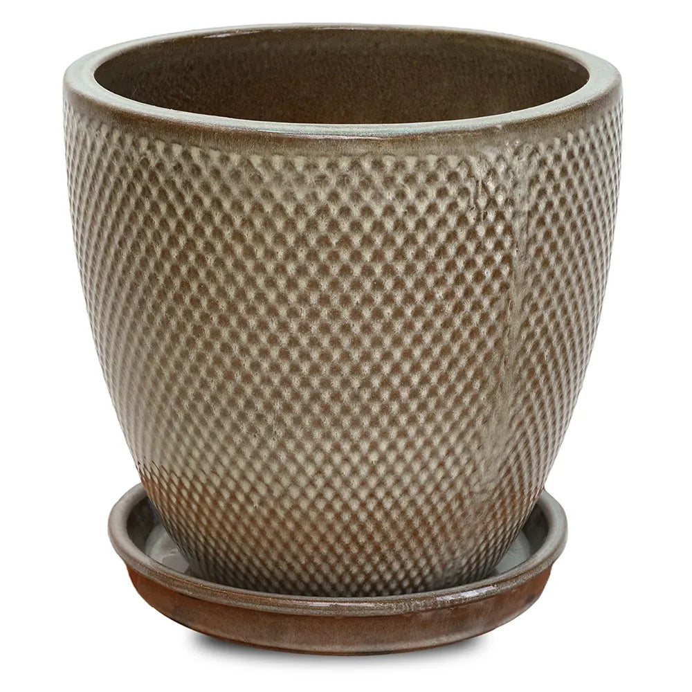 حوض سنوبا - سيراميك بني - قطر 29 سم