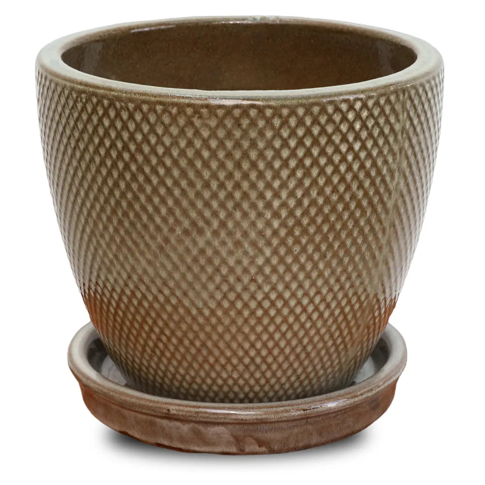 حوض سنوبا - سيراميك بني - قطر 23 سم